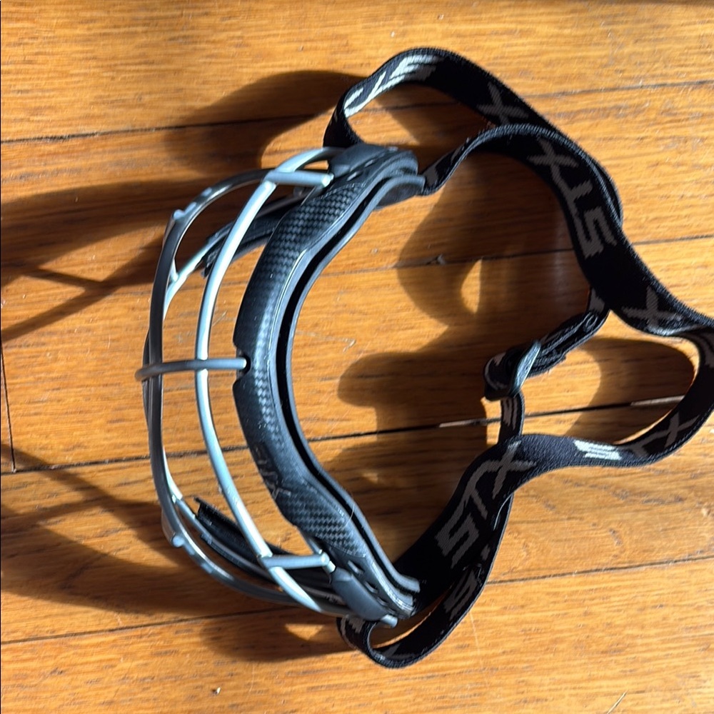 Black and Silver STX Sports Face Mask